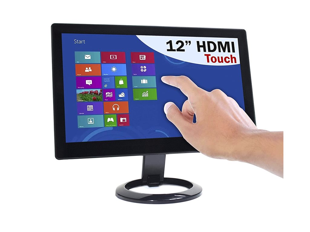 12 Inch Touchscreen Monitor - Portable 1920x1080 Display | Tecisoft DS-12HTF