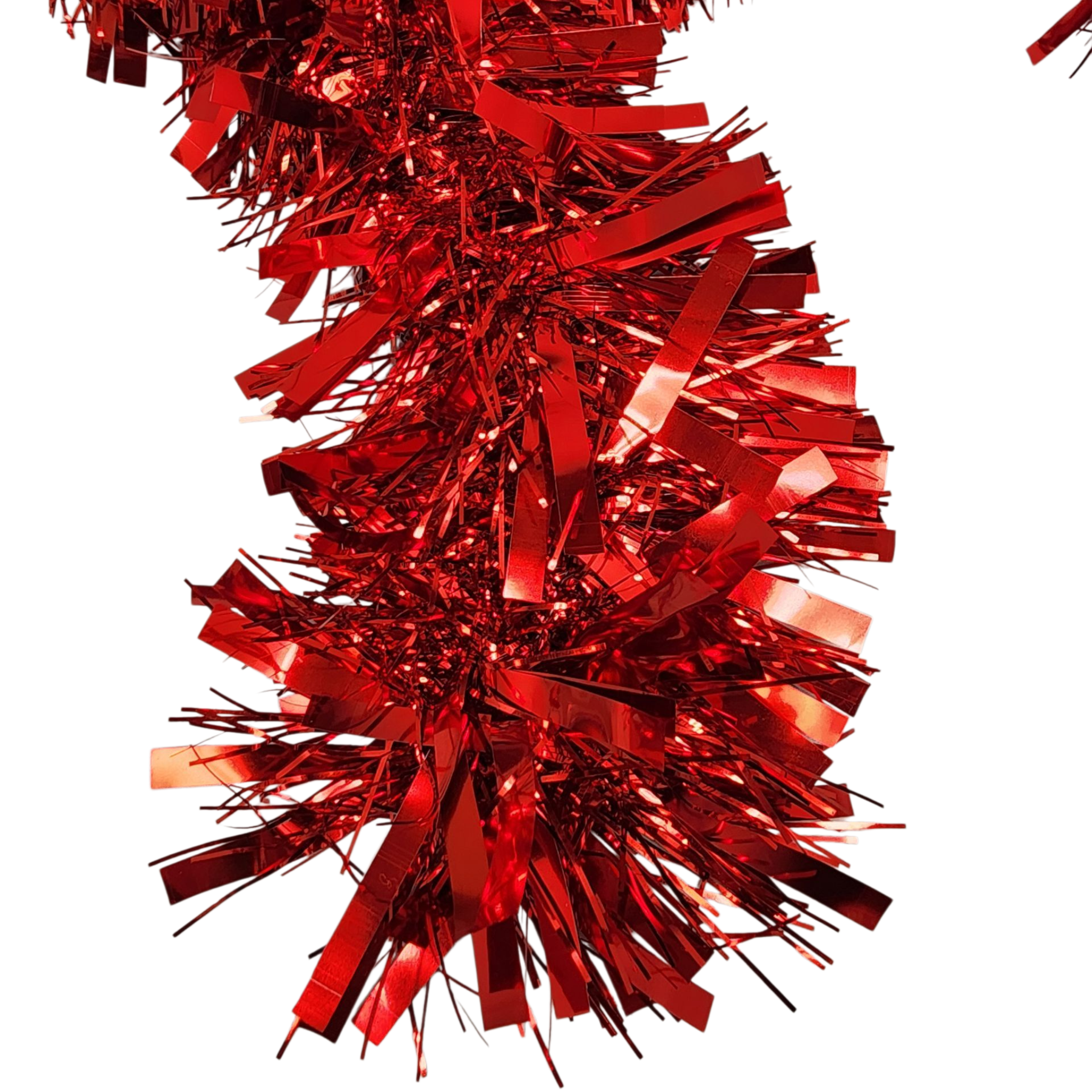 12 foot 6 Ply Luxury Tinsel Garland - Red