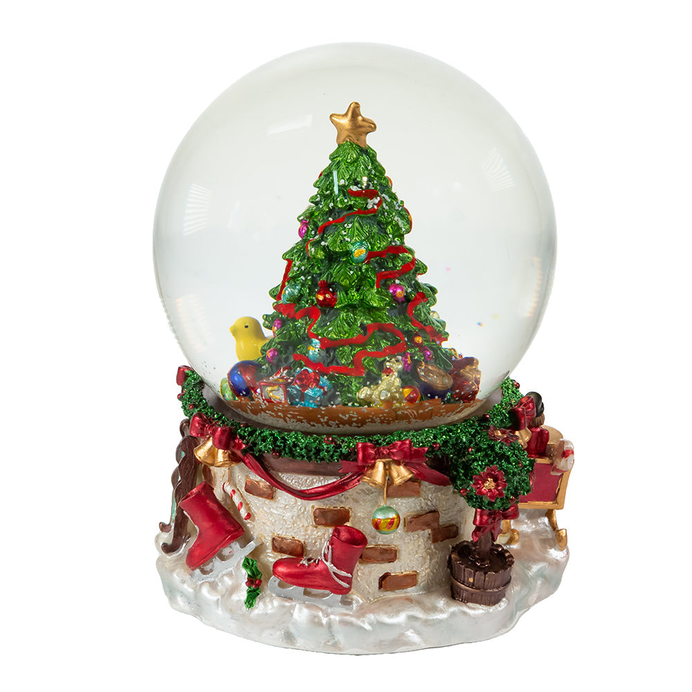 120MM Musical Christmas Tree Water Globe