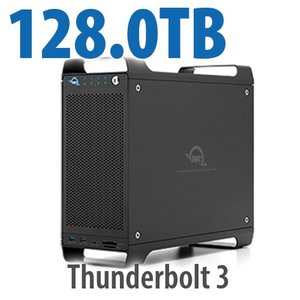 128.0TB (4x4.0TB NVMe SSD, 7x16.0TB HDD) ThunderBay Flex 8 Thunderbolt 3 Storage