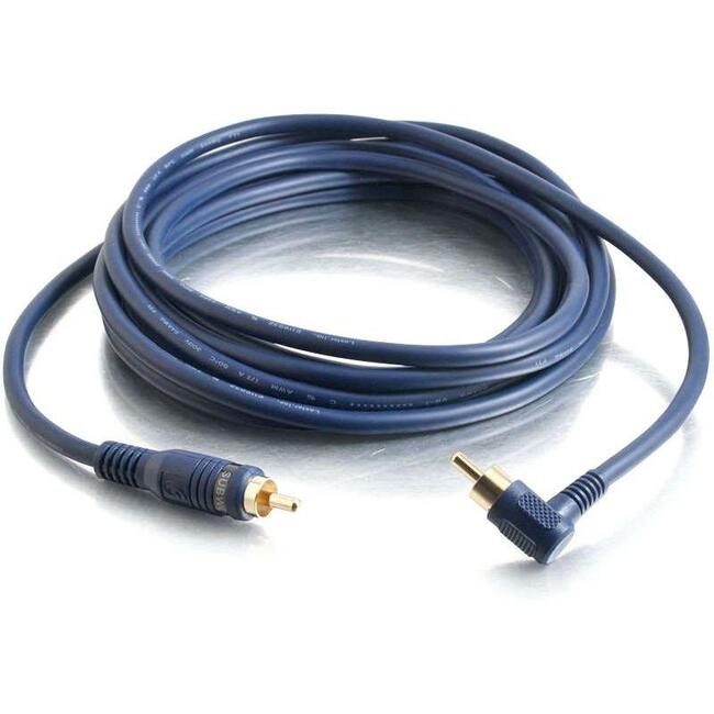 12Ft Velocity Right Angled Subwoofer Cable