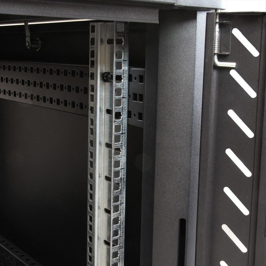 12U Server Rack - 4-Post Lockable Data Center Cabinet | StarTech.com RK1236BKF