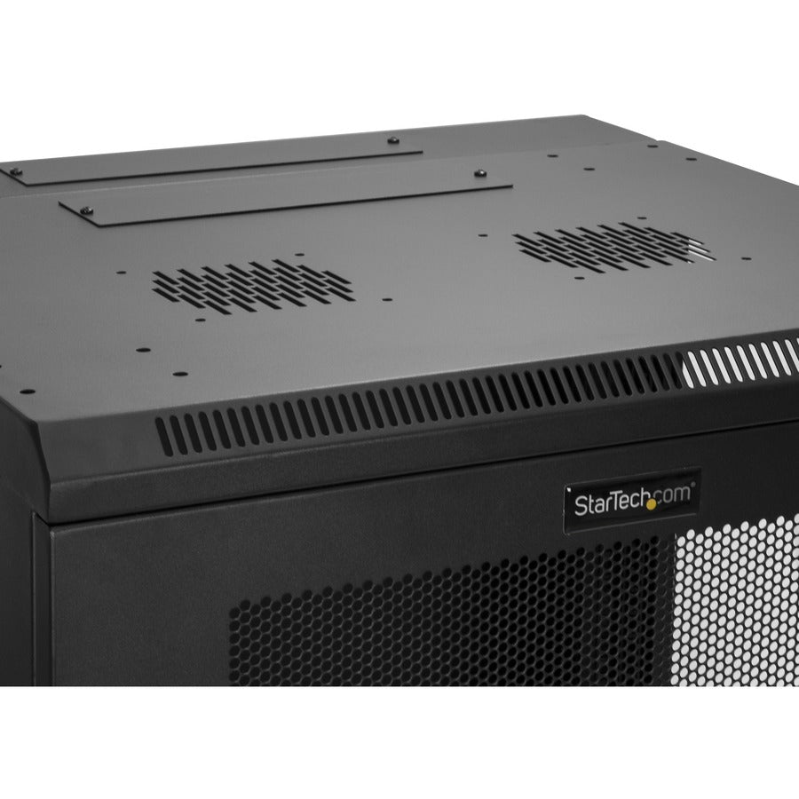 12U Wall Mount Network Cabinet - 4-Post Hinged Enclosure | StarTech.com RK1224WALHM