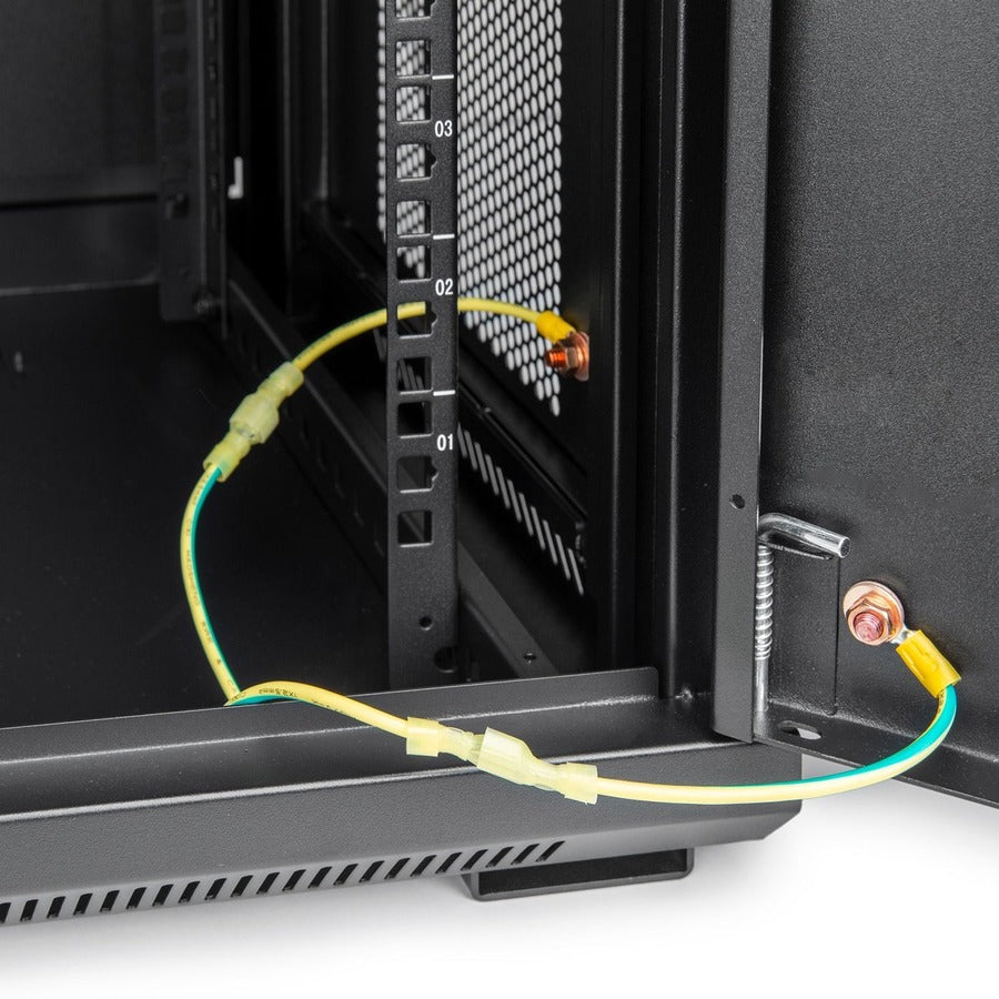 12U Wall Mount Rack Vented Enclosure - Secure Network Equipment Storage | Rocstor Y10E006-B1