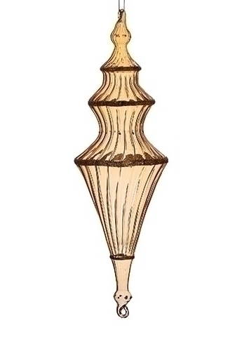 13 Inch Golden Glass Finial Ornament - Style #1