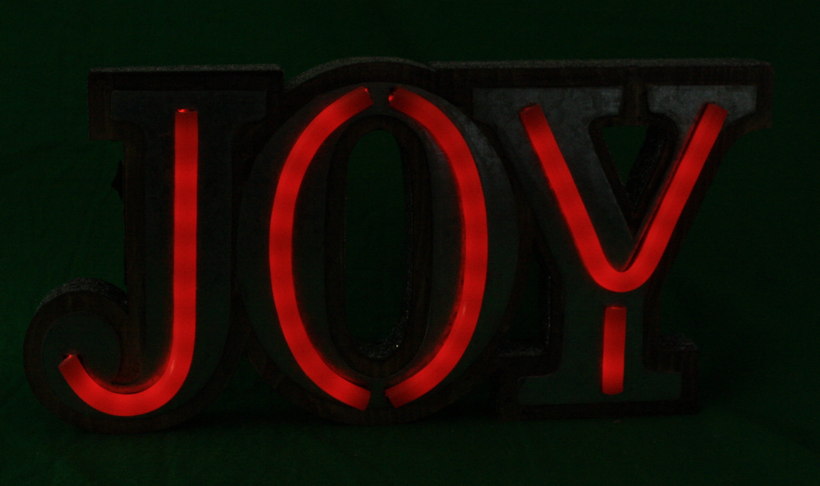 13 inch B/O Lighted Sign - Joy