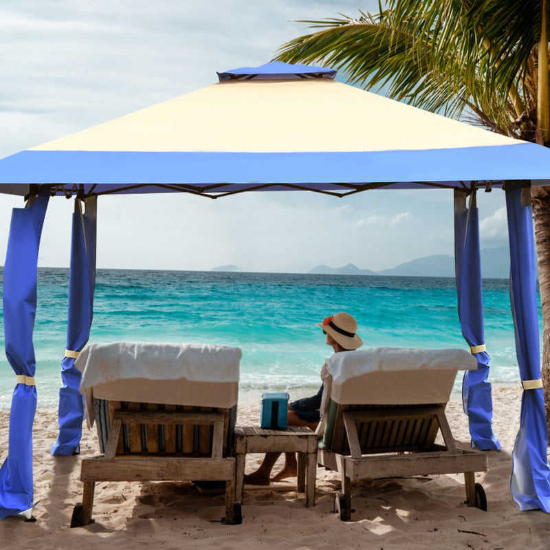 13x13 Feet Pop Up Gazebo Tent With Carry Bag For Patio