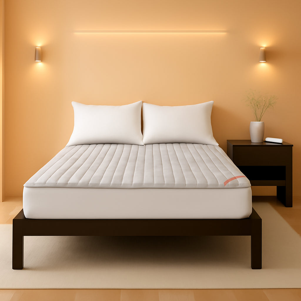 14 King Size Rubber Wood Platform Bed Frame Slat Support