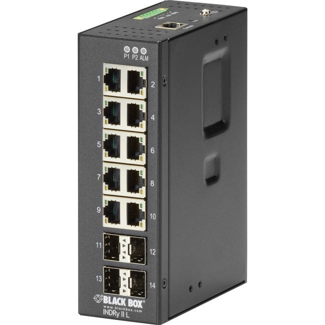 14-Port Industrial Gigabit Ethe,Rnet Switch Managed Extreme Temp.