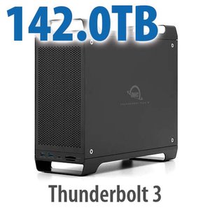 142.0TB (1x2.0TB U.2 NVMe SSD, 7x20.0TB HDD) ThunderBay Flex 8 Thunderbolt 3 Storage