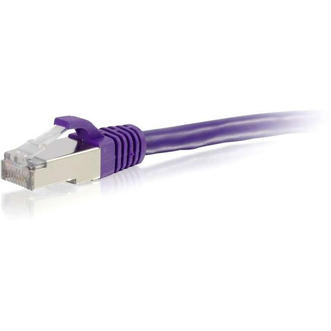 14Ft Cat6 Snagless Shielded (Stp)Ethernet Network Patch Cable - Purple