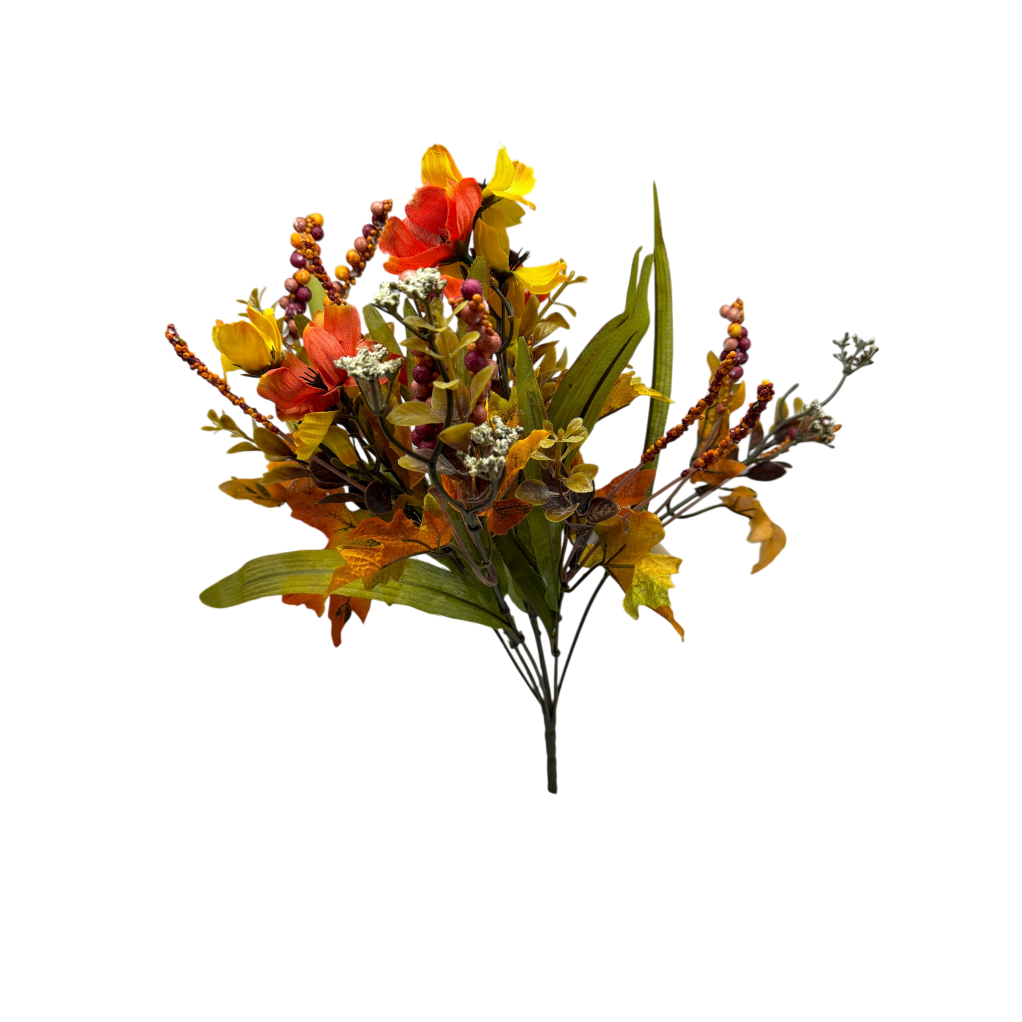 15 inch Faux Mixed Wild Flower Bouquet