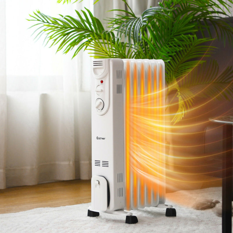 1500W Electric Space Heater 3 Heat Settings Safety Features