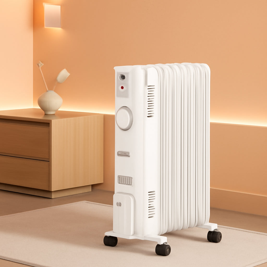 1500W Electric Space Heater 3 Heat Settings Safety Features