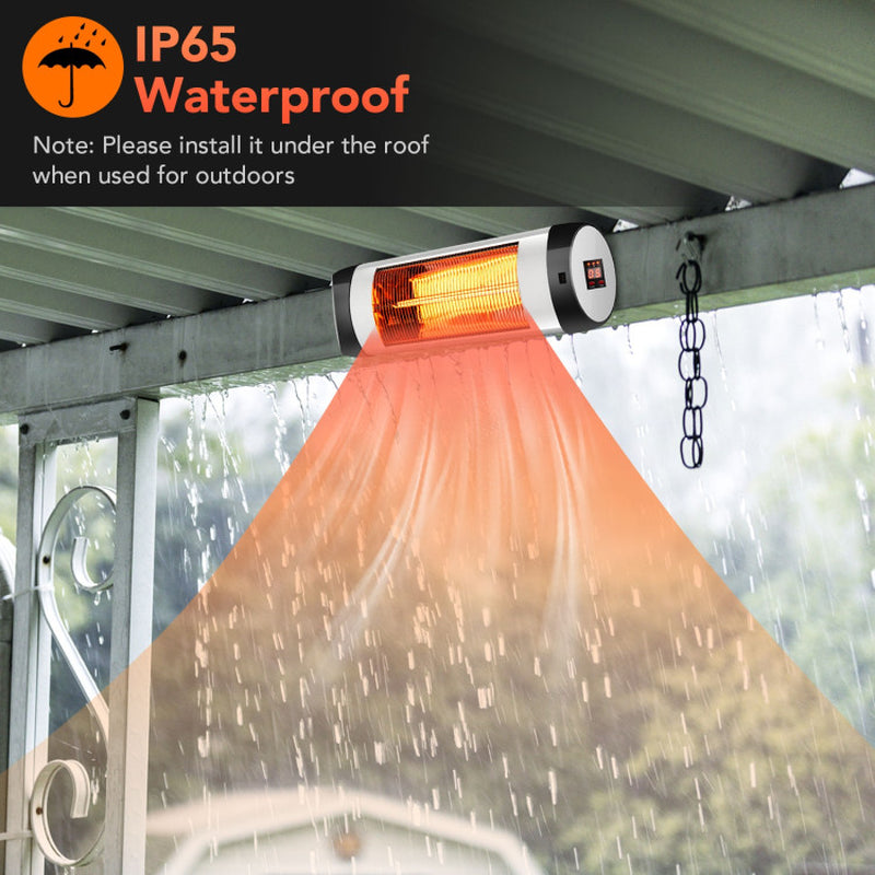 1500W Wall Mounted Infrared Heater With Remote Control