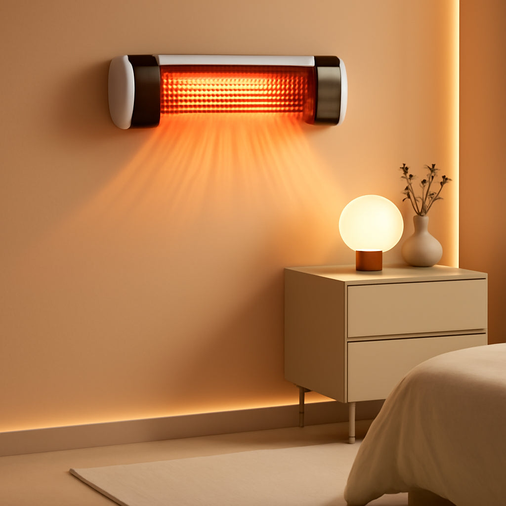 1500W Wall Mounted Infrared Heater With Remote Control