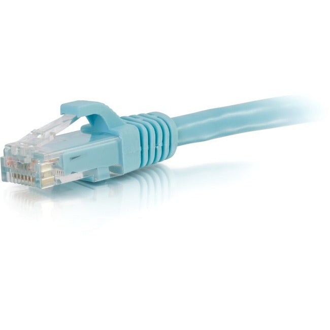 15Ft Cat6A Snagless Unshielded (Utp) Ethernet Network Patch Cable - Aqua
