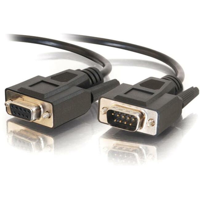 15Ft Db9 M/F Serial Rs232 Extension Cable - Black