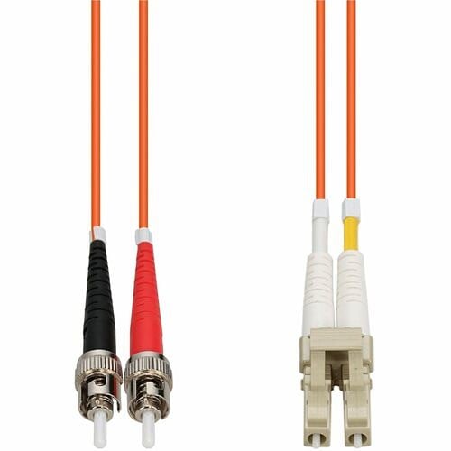 15M ST TO LC ORANGE OM2 DUPLEX OFNR (RISER-RATED) FIBER PATCH CABLE