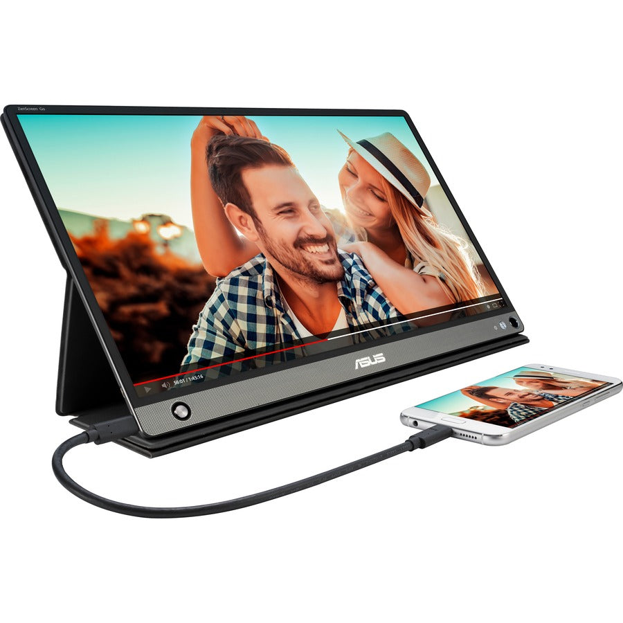 Asus ZenScreen GO MB16AHP 16 Class Full HD LCD Monitor - 16:9 - Black