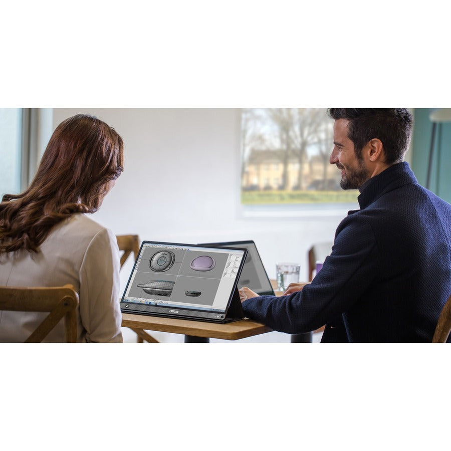 Asus ZenScreen GO MB16AHP 16 Class Full HD LCD Monitor - 16:9 - Black