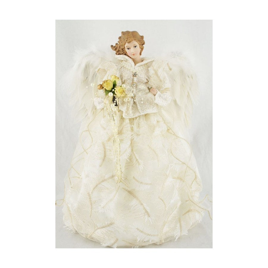 16 Inch Ivory Angel Tree Topper