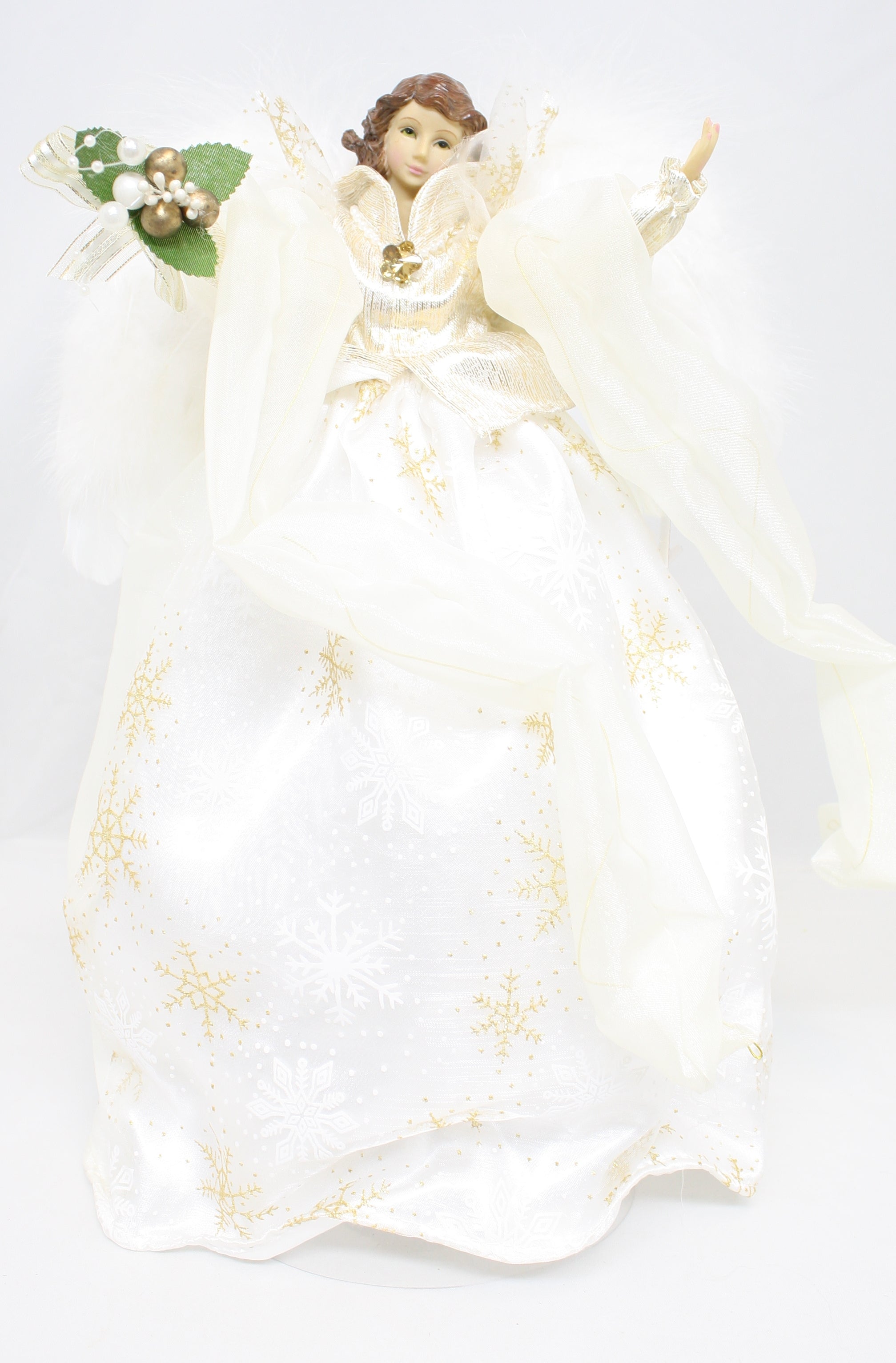 16 Inch Ivory Angel Tree Topper