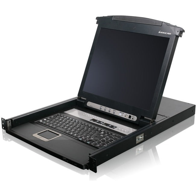 16 Port 17 Lcd Combo Kvm Switch.Computer Selection Via Front Panel Led, Osd, An