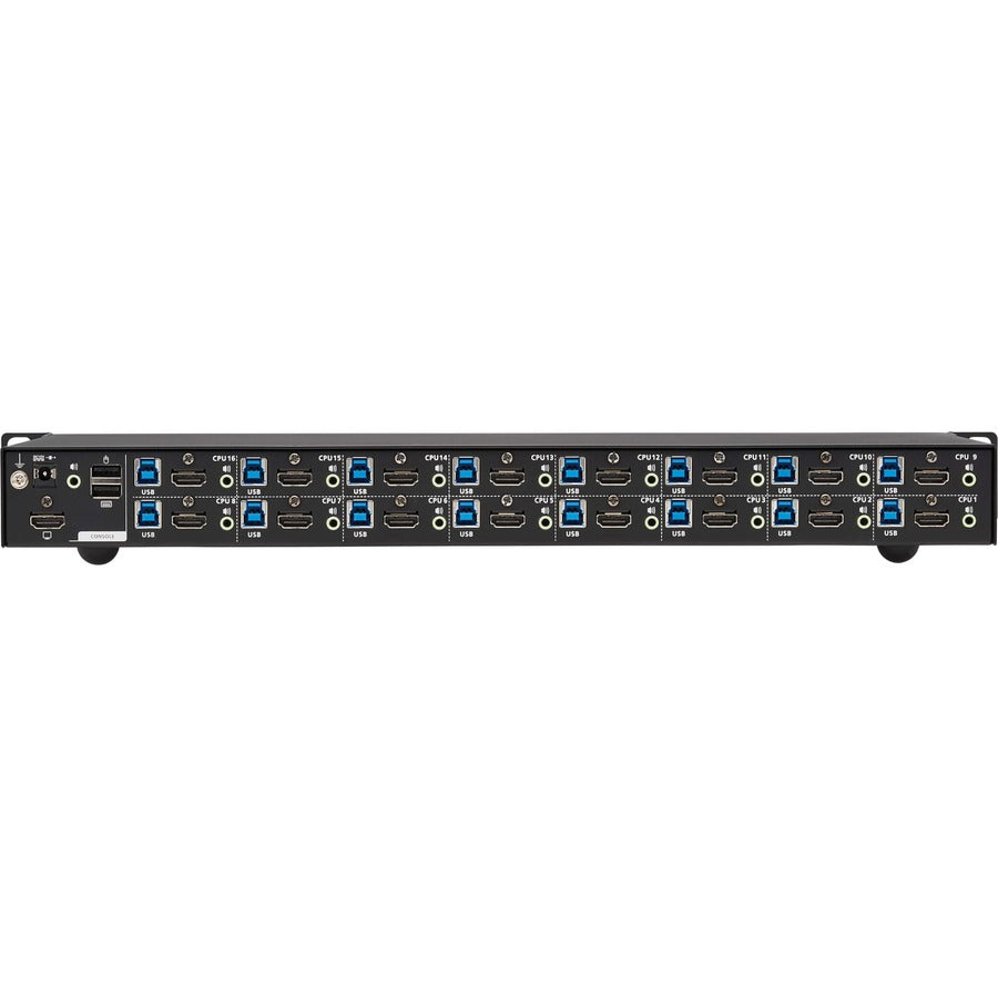 16-Port 4K HDMI KVM Switch - USB Peripheral Sharing Rack Mount | TecISoft B024-H4U16