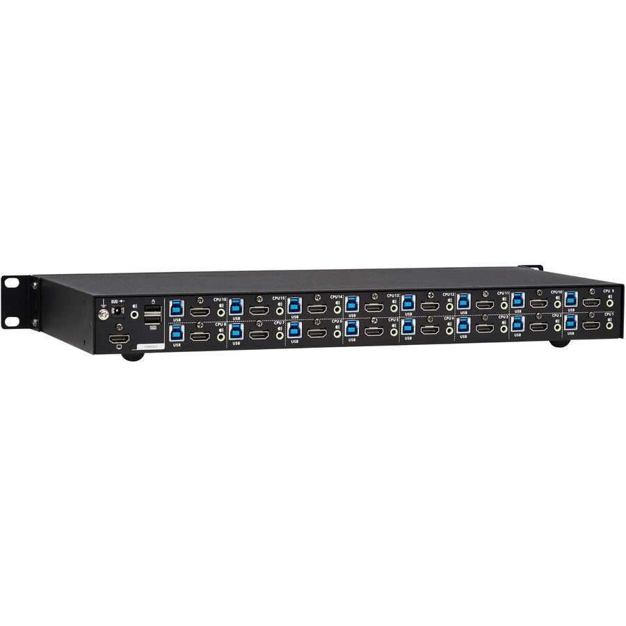 16-Port 4K HDMI KVM Switch - USB Peripheral Sharing Rack Mount | TecISoft B024-H4U16