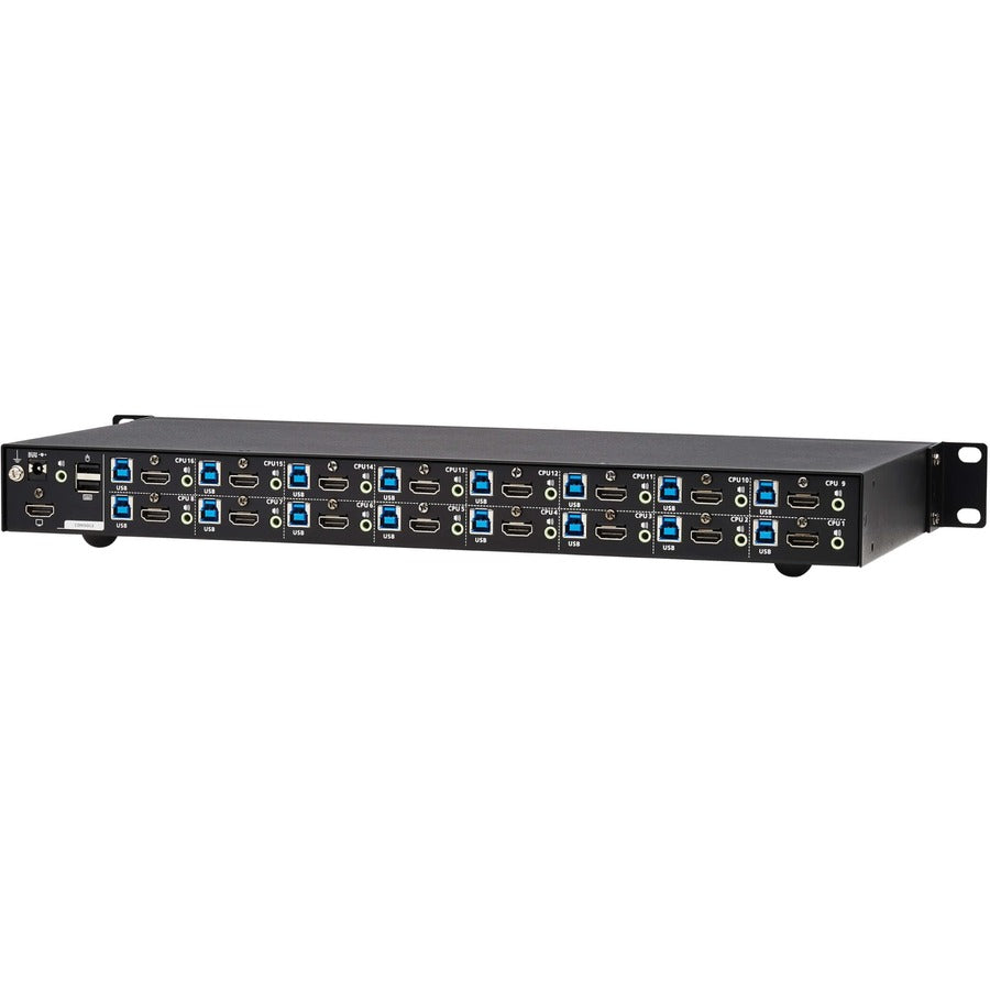 16-Port 4K HDMI KVM Switch - USB Peripheral Sharing Rack Mount | TecISoft B024-H4U16