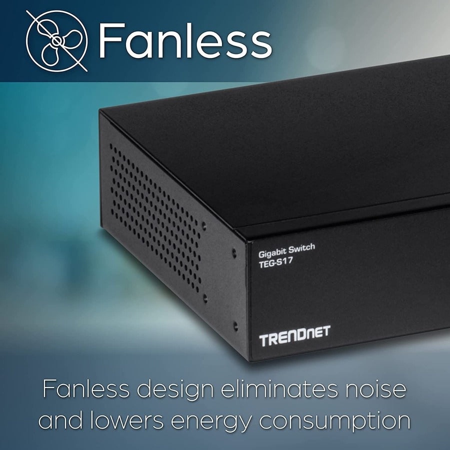 16-Port Gigabit Switch - TRENDnet TEG-S17 Rackmount Solution | TecISoft