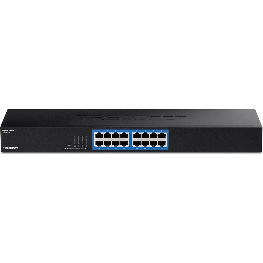 16-Port Gigabit Switch - TRENDnet TEG-S17 Rackmount Solution | TecISoft