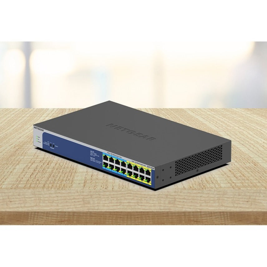 16-Port PoE++ Gigabit Unmanaged Switch - High-Power Ethernet | Netgear GS516UP-100NAS