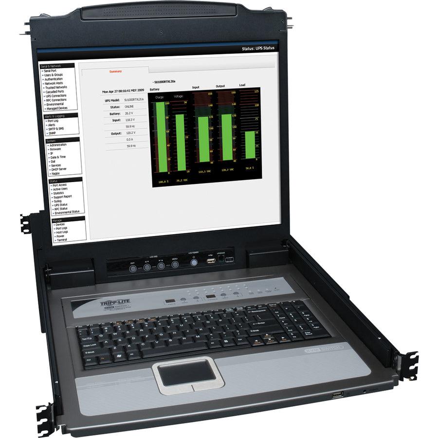16-Port Rack Mount Console KVM Switch - Tripp Lite NetDirector with 19-in LCD B020-U16-19-K