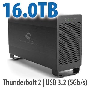 16.0TB OWC Mercury Elite Pro Dual RAID Thunderbolt 2 + USB 3.2 (5Gb/s) External