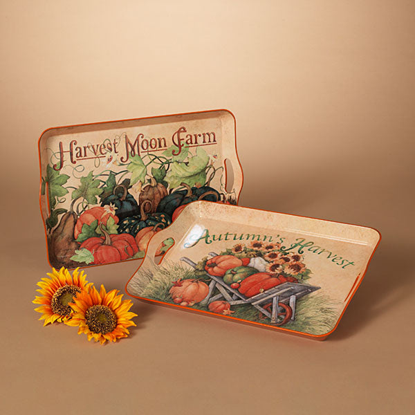 17.3-Inch Long Harvest Design Tray -