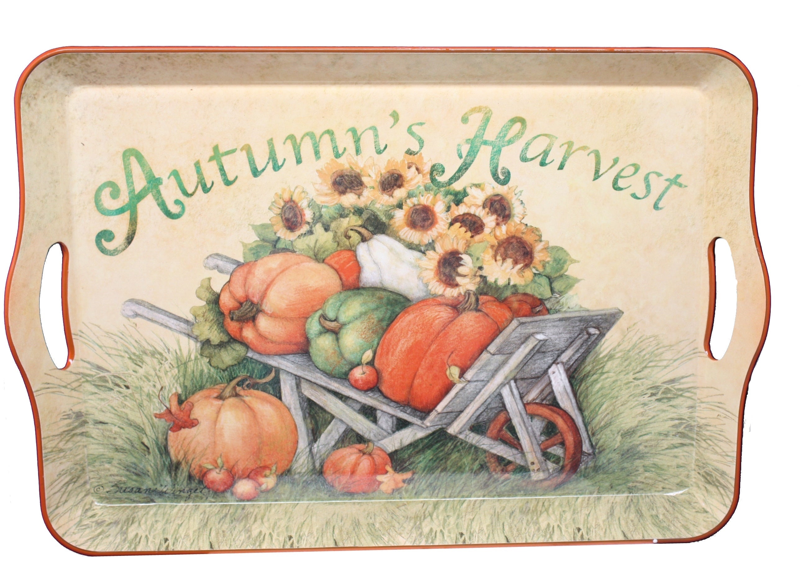 17.3-Inch Long Harvest Design Tray -