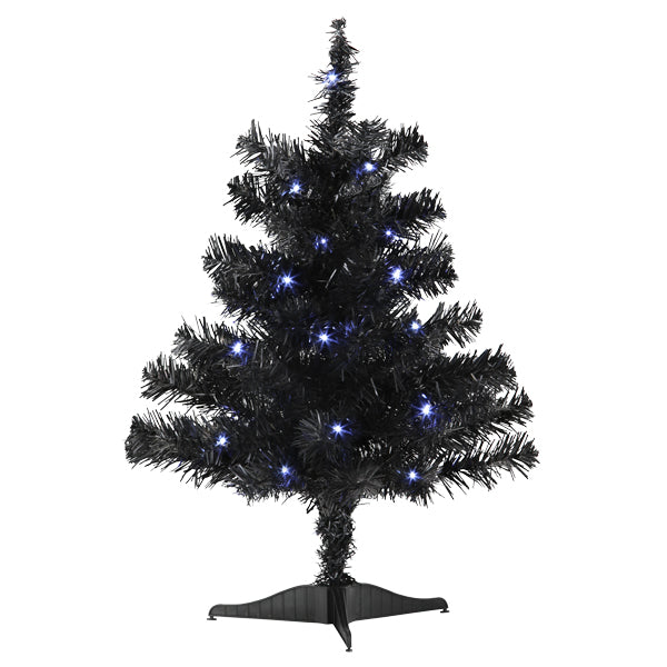 18 Inch Black Tree - Pre Lit