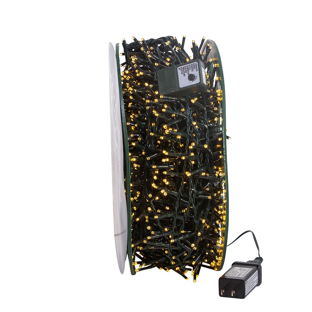 1800-Light Warm White LED Rice Light Set - 148 Feet