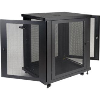 18U Mid-Depth Rack Enclosure Cabinet - Data Center Server Rack | TeciSoft SR18UB