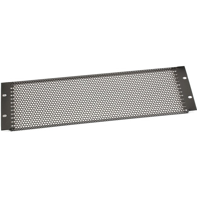 19" It Rackmount Vented Panel - 3U, Black, Gsa, Taa