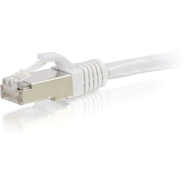 1Ft Cat6 Snagless Shielded (Stp) Ethernet Network Patch Cable - White
