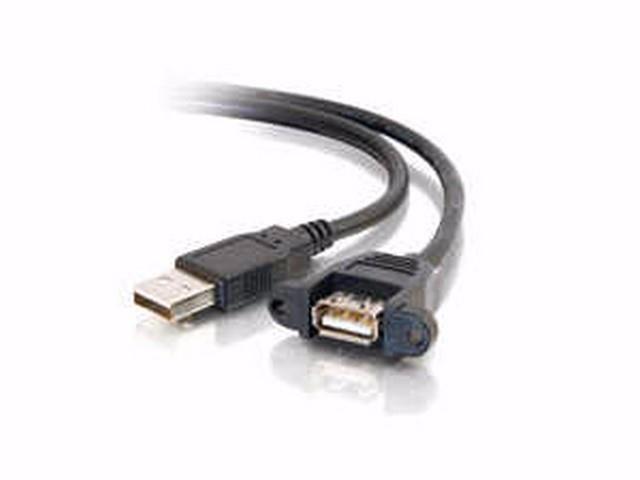 1Ft. Usb 2.0 Am To Af Panel Mount Cable