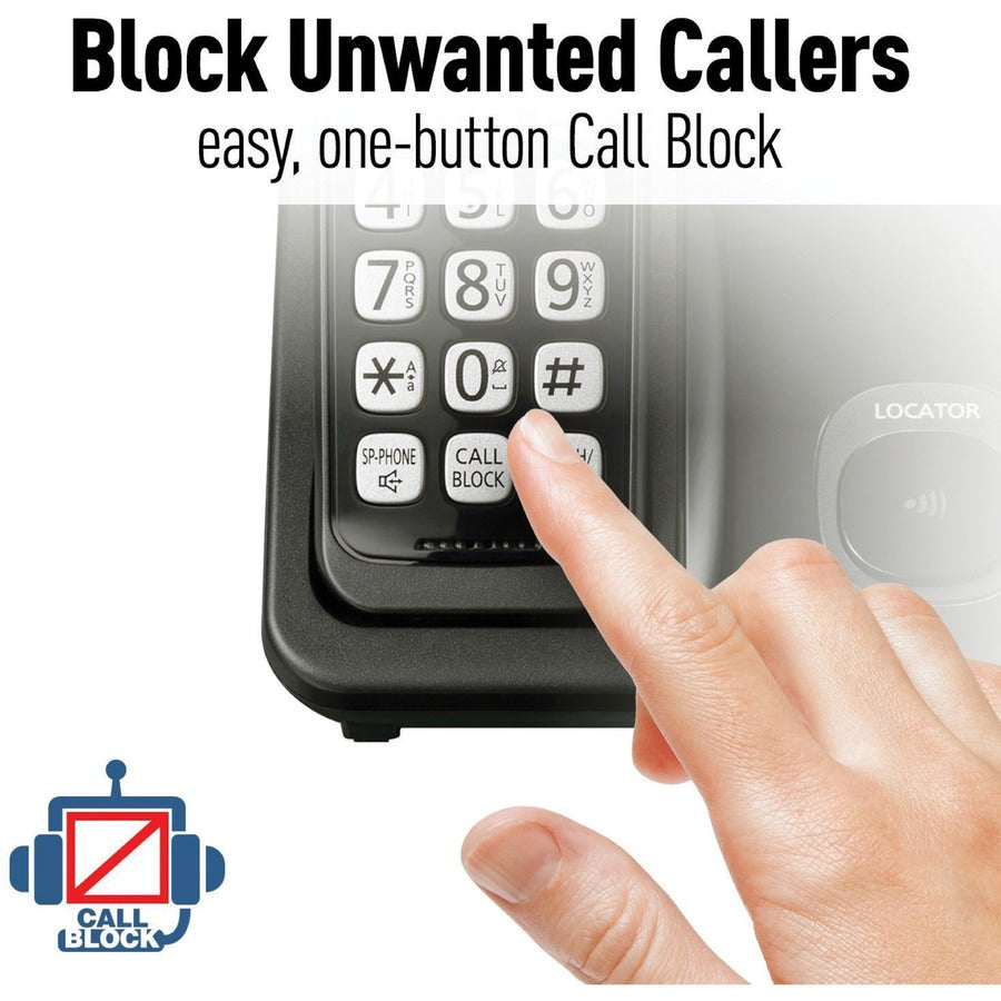 1HS Cordless Telephone in black KX-TGD510B