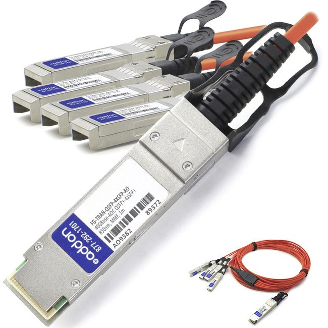1M Fortinet Comp Qsfp/4Xsfp+ Taa Dac