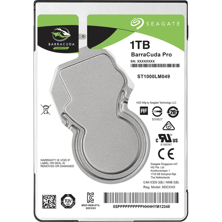 1TB Laptop Hard Drive - Seagate BarraCuda 7200 RPM SATA | Tecisoft ST1000LM049