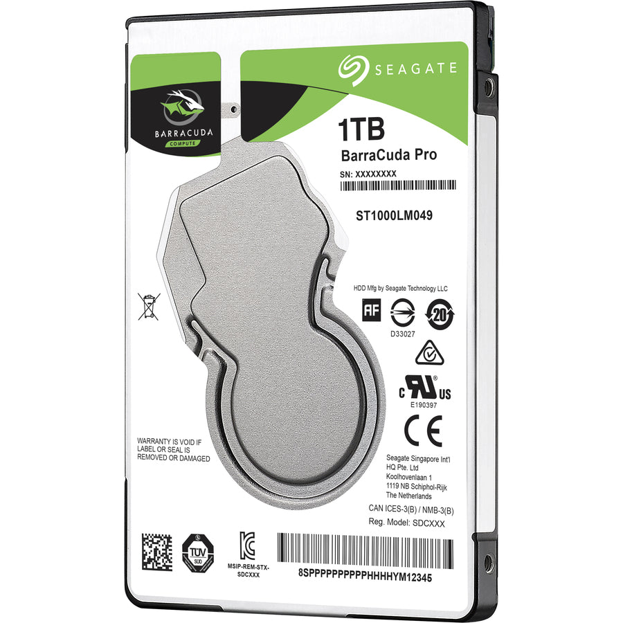 1TB Laptop Hard Drive - Seagate BarraCuda 7200 RPM SATA | Tecisoft ST1000LM049