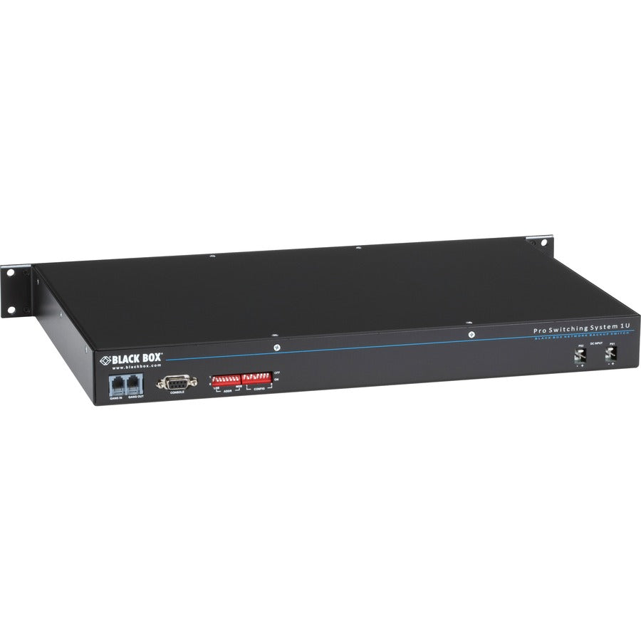 1U Rack Mount Network Switch - 8 Port RJ45 A/B Failover Switch | Black Box NBSALL8MGR