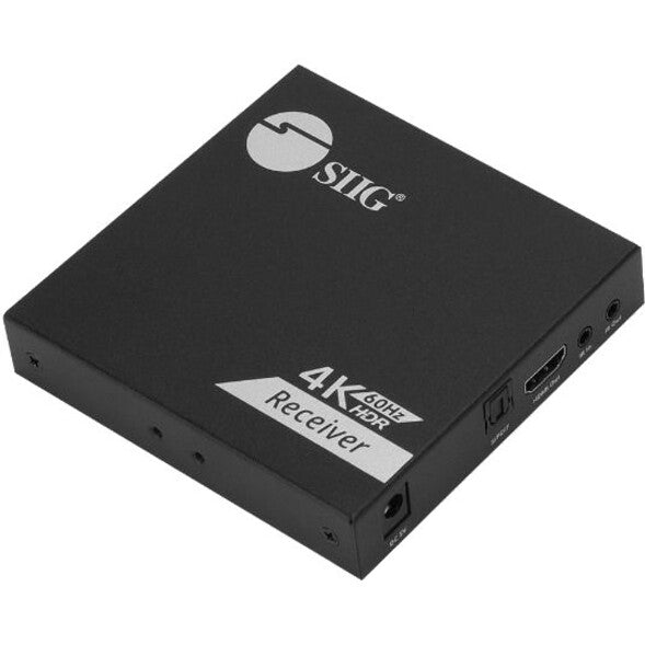 SIIG 1x8 4K 60Hz HDMI Splitter Over Cat6 Extender with Loopout/IR/ARC & RS-232 - Up to 230ft (70m) - Near Zero Latency CE-H27B11-S1